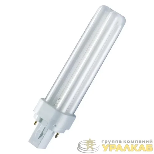 Лампа люминесцентная компактная DULUX D 18Вт/830 G24d-2 OSRAM 4099854122934 детальная картинка