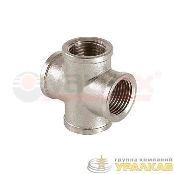 Крестовина никелированная ВР 1/2дюйм (70/5) VALFEX VF.760.N.012