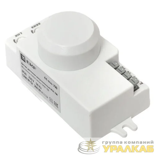 Датчик движения микроволновый MW-700 1200Вт 360град. до 10м IP20 бел. PROxima EKF dd-mw-700 детальная картинка
