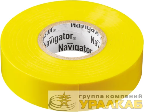 Изолента ПВХ 15мм (рул.20м) желт. NIT-B15-20/Y Navigator 71105 детальная картинка