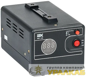 Стабилизатор напряжения 1ф 1кВА HUB переносной IEK IVS21-1-001-13