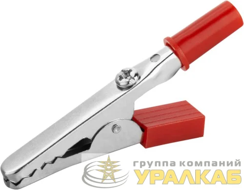 Зажим "крокодил" 5А 80 854 OAC-5A-55-R25 красн. ОНЛАЙТ 80854 детальная картинка