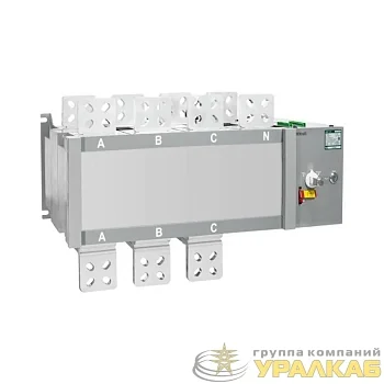 Ввод резерва автоматический АВР АВР-105 3п 630А 12.6кА на реверс. выкл.-разъед. с мотор. приводом DEKraft 