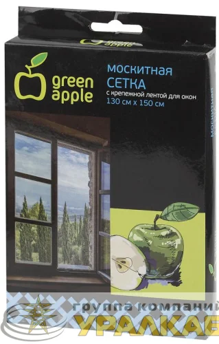 Сетка москитная для окон 130х150см (сетка + крепеж. лента) GBN001 Green Apple Б0032057 детальная картинка