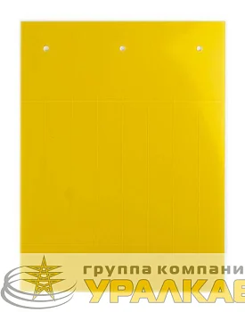 Табличка полужесткая установка в держатель ПВХ-0.5 желт. (уп.60шт) DKC TAS6715Y