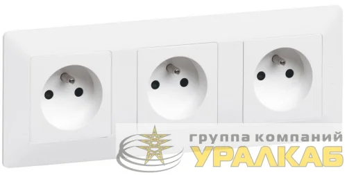 Рамка 3-м Valena Life универсальная бел. Leg 754003 детальная картинка