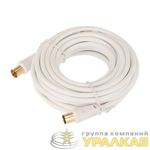 Шнур TV Plug - TV Jack 7м бел. Rexant 