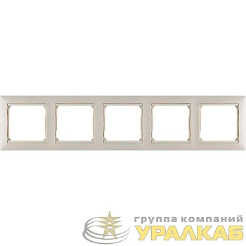 Рамка 5-м Valena горизонт. сл. кость Leg 774355
