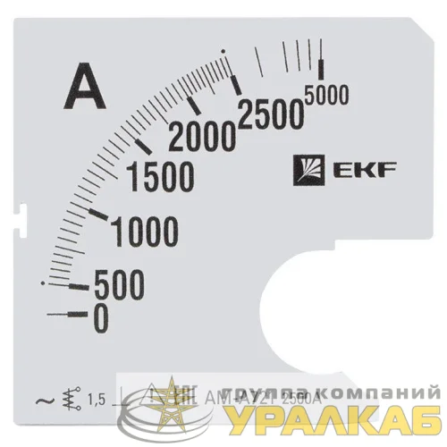 Шкала сменная для A721 2500/5А-1.5 PROxima EKF 