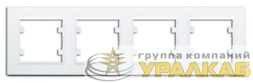 Рамка 4-м Karea горизонт. бел. Makel 56001704 детальная картинка