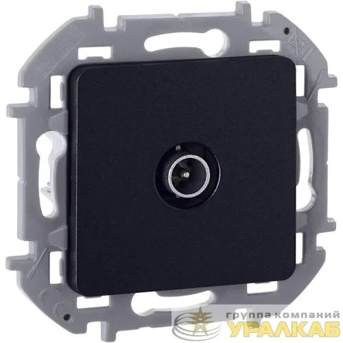 Розетка телевизионная проходная TV Inspiria 14дБ 5-862мГц механизм антрацит IEK 