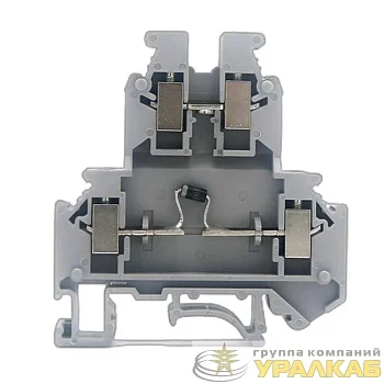 Клемма со встроенным диодом винтовой зажим 4 точки подключения 4кв.мм сер. DKC 
