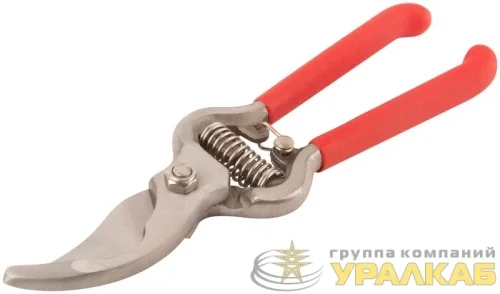 Секатор "Стандарт" режущие кромки внахлест цельнокованый ПВХ покрытие ручек 200мм FIT 