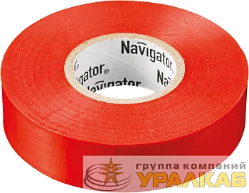 Изолента ПВХ 15мм (рул.20м) красн. NIT-B15-20/R Navigator 71104