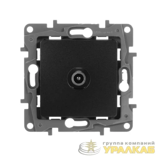 Розетка телевизионная оконечная TV СП Etika 5дБ 5-862МГц механизм антрацит IEK 