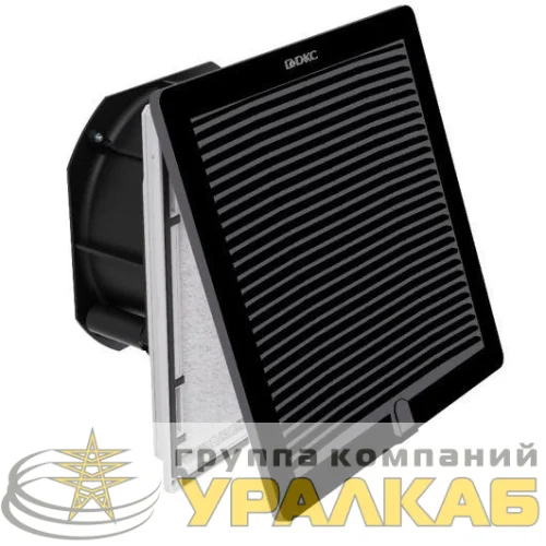 Вентилятор с фильтром RV 44/46м3/ч 230В 150х150мм IP54 RAL9005 DKC R5RV12230B детальная картинка