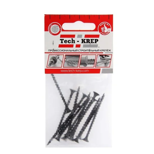 Саморез 3.8х55 гипсокартон-дерево (уп.13шт) пакет Tech-Krep 