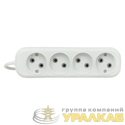 Удлинитель 4х2м без заземл. 10А IP20 Эксперт 2.2кВт ПВС 2х0.75 PROxima EKF 