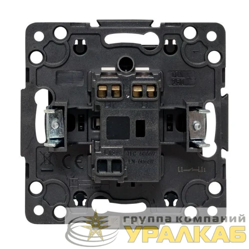 Выключатель 1-кл. Стокгольм 10А винтов. клеммы механизм черн. PROxima EKF 