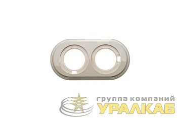 Рамка 2-м Лизетта ретро ABS-пластик сл. кость Bironi BF1-620-211