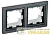 Рамка 2-м IP44 BRITE РУ-2-БрЧ-44 черн. IEK BR-M22-44-K02