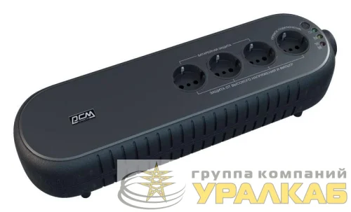 Источник бесперебойного питания WOW 300 165Вт 300В.А черн. POWERCOM 41484 детальная картинка