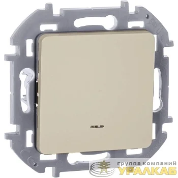 Выключатель 1-кл. Inspiria 10А IP20 250В 10AX с подсветкой/индикацией механизм сл. кость IEK 