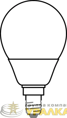Лампа светодиодная LED Value LVCLP60 7SW/840 7Вт шар матовая E14 230В 10х1 RU OSRAM 4058075579651 детальная картинка