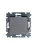 Переключатель 1-кл. СП Levit IP20 сталь/дым. черн. ABB 2CHH590645A6069 детальная картинка