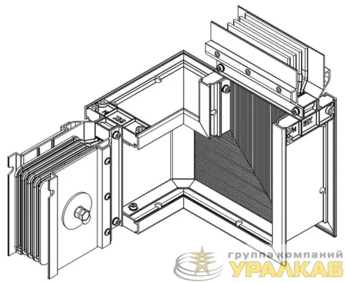 Секция Z-образ. прав. вверх 1000А Al 3L+N+PER НК IP55 тран. IEK 