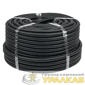 Труба гофрированная ПНД d20мм с протяжкой черн. (уп.100м) Plast PROxima EKF tpnd-20