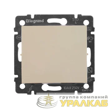 Механизм переключателя проходного 1-кл. СП Valena 10А IP31 250В сл. кость Leg 774306