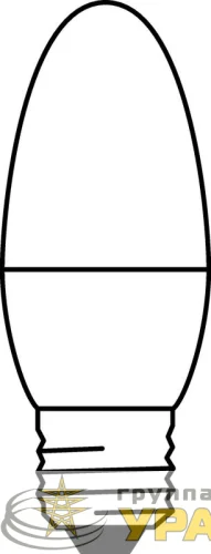 Лампа светодиодная LED Value LVCLB60 7SW/865 7Вт свеча матовая E27 230В 10х1 RU OSRAM 