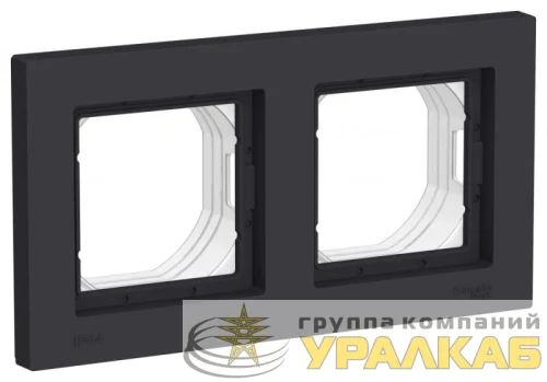 Рамка 2-м AtlasDesign Aqua IP44 карбон SE ATN441002 детальная картинка