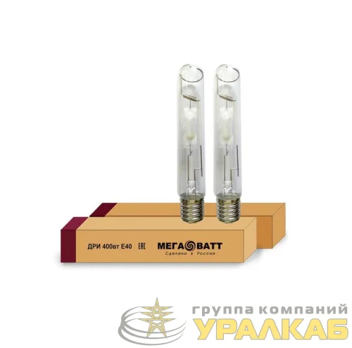Лампа газоразрядная металлогалогенная ДРИ 400/4000К E40 (25) МЕГАВАТТ 02973 детальная картинка