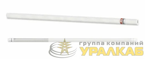 Лампа светодиодная LED-T8-П-PRO 20Вт трубчатая с двухсторонним цоколем прозрачная 4000К нейтр. бел. G13 2000лм 230В 1200мм неповоротн. IN HOME 4690612030982 детальная картинка