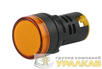 Лампа AD22DS(LED) матрица 22мм желт. 230В BLS10-ADDS-230-K05E ЭРА Б0045617