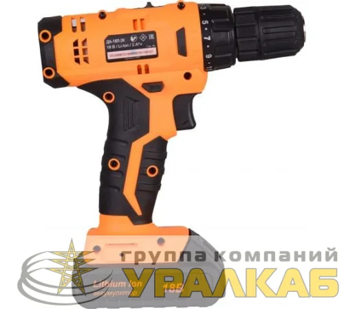 Дрель-шуруповерт аккумуляторная ДА-18Л-2К Вихрь 72/14/9 детальная картинка