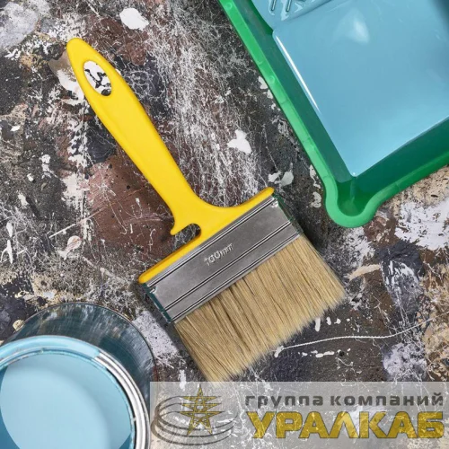 Кисть плоская "Эмали" 100х12мм Rexant 89-0315 детальная картинка