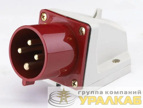 Вилка стационарная 524 32А 3P+PE 380В IP44 ВС-102 DEKraft 26023DEK детальная картинка
