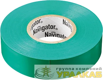 Изолента ПВХ 15мм (рул.20м) зел. NIT-B15-20/G Navigator 71106