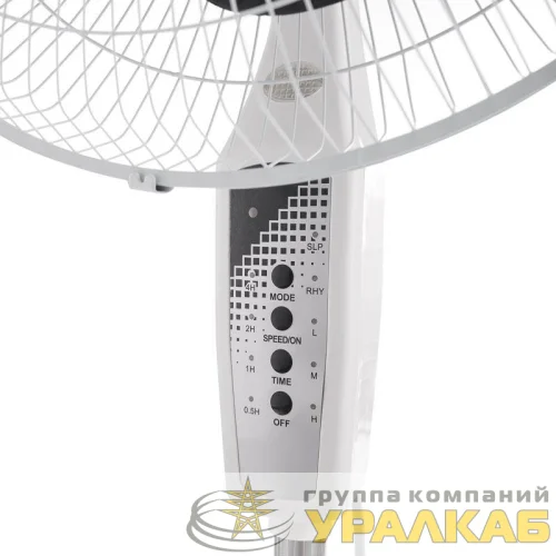 Вентилятор напольный DX-1608R 40Вт 220В с пультом и таймером бел./черн. DUX 60-0210 детальная картинка