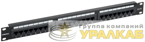 Патч-панель 1U кат.5E UTP 24 порта (Krone) GENERICA PP24-1UC5EU-K05-G детальная картинка