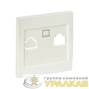 Панель лицевая Валенсия для розетки компьютерной 1-м RJ45 жемчуж. PROxima EKF ESK01-L-035-50