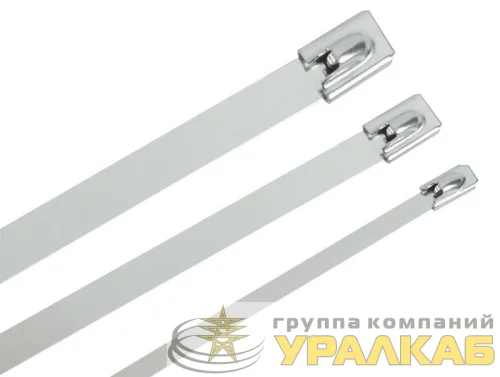 Хомут стальной ХСт 4.6х300мм (уп.100шт) IEK 