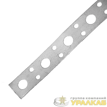Лента перфорированная прямая 20х0.55 цинк 25м Zitar 123881