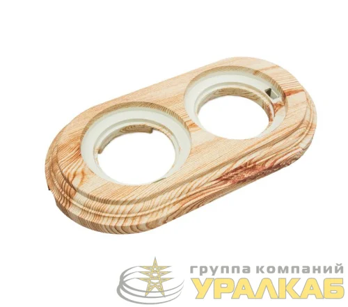 Рамка 2-м Лизетта ретро ABS-пластик карельская сосна Bironi BF1-620-13/PL детальная картинка