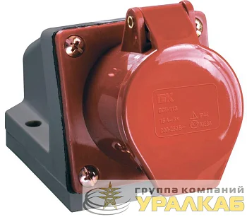 Розетка ОП 32А 380В 3P+PЕ ССИ-124 IP44 IEK PSR12-032-4