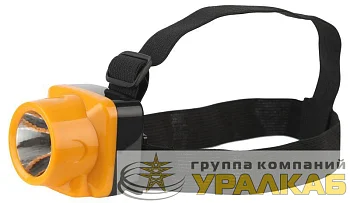 Фонарь аккумуляторный налобный TG1 1LED яркий аккум. 4В 0.5А.ч ЗУ 220В Трофи Б0053033