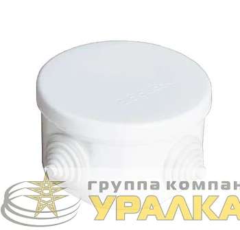 Коробка распределительная ОП 75х45мм IP54 4 выхода 4 гермоввода крышка защелкивающаяся бел. Epplast 240341